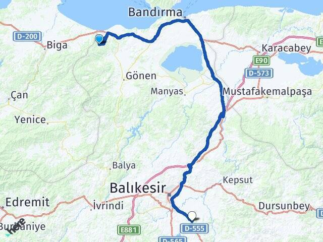Dışbudak Balıkesir Üniversitesi Arası Kaç Km - Yol Tarifi