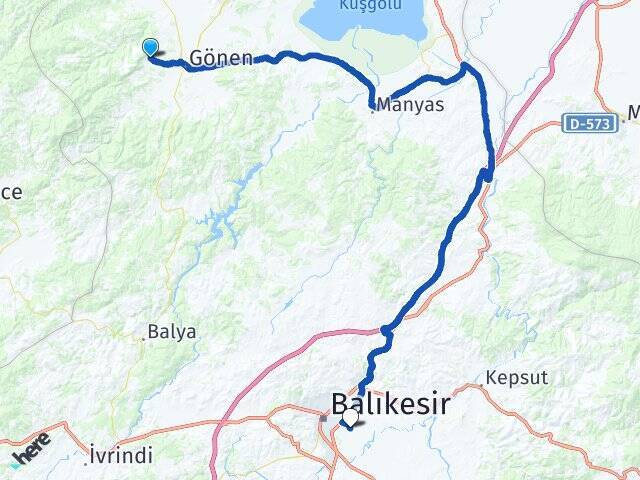 Yeniakçapınar Balıkesir Merkez Havalimanı Arası Kaç Km - Yol Tarifi