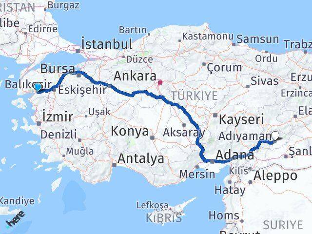 Havran Adıyaman Arası Kaç Km - Yol Tarifi