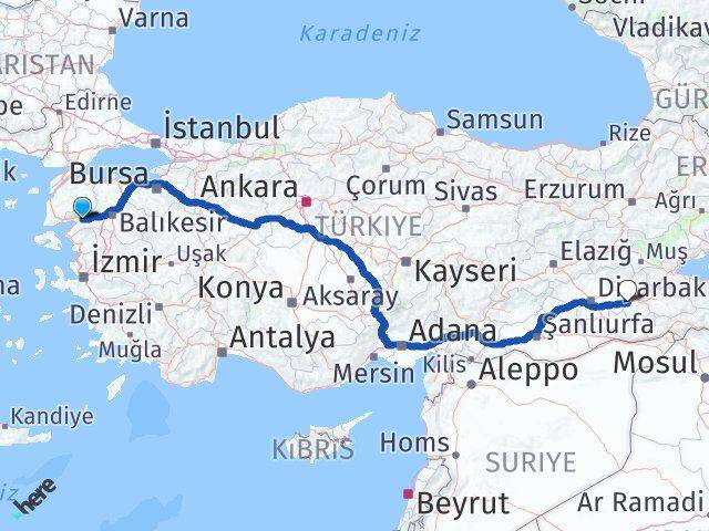 Havran Batman Arası Kaç Km - Yol Tarifi