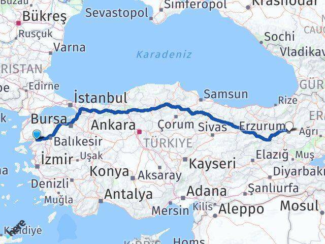 Havran Erzurum Arası Kaç Km - Yol Tarifi