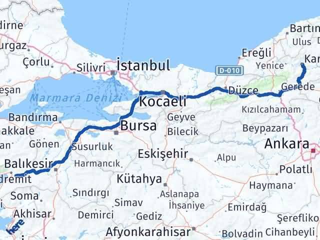 Havran Karabük Arası Kaç Km - Yol Tarifi