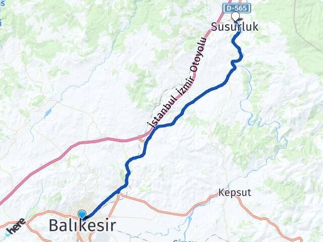 Akıncılar Balıkesir Otogarı Arası Kaç Km - Yol Tarifi