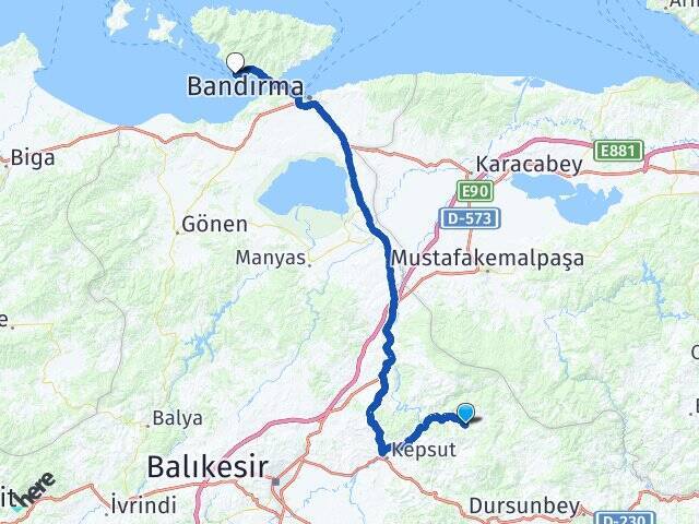 Gökköy Erdek Feribot Terminali Arası Kaç Km - Yol Tarifi