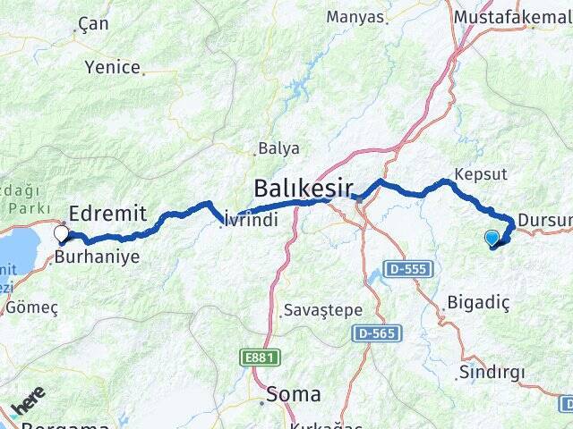 Mezitler Koca Seyit Havalimanı Arası Kaç Km - Yol Tarifi
