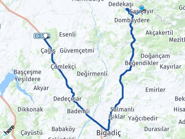 Sarıçayır Balıkesir Üniversitesi Arası Kaç Km - Yol Tarifi