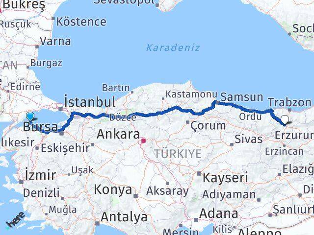 Marmara Gümüşhane Arası Kaç Km - Yol Tarifi
