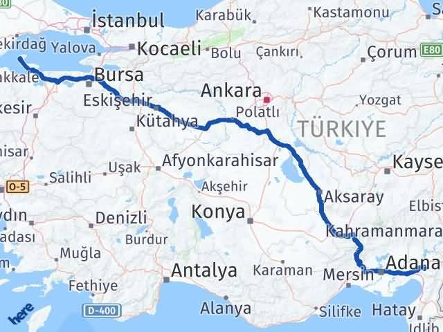 Balıkesir Marmara Osmaniye Arası Kaç Km - Yol Haritası