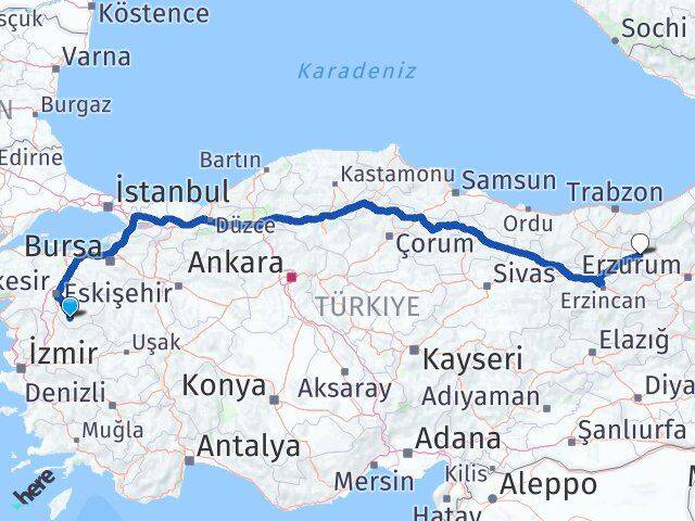 Balıkesir Sındırgı Bayburt Arası Kaç Km - Yol Haritası