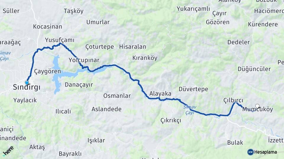 Balıkesir Sındırgı Mumcuköy Sındırgı Arası Kaç Km - Yol Haritası