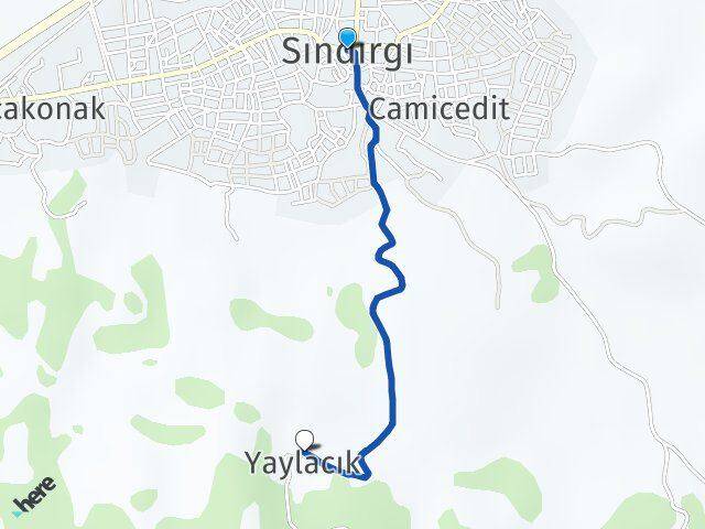 Balıkesir Sındırgı Yaylacık Sındırgı Arası Kaç Km - Yol Haritası