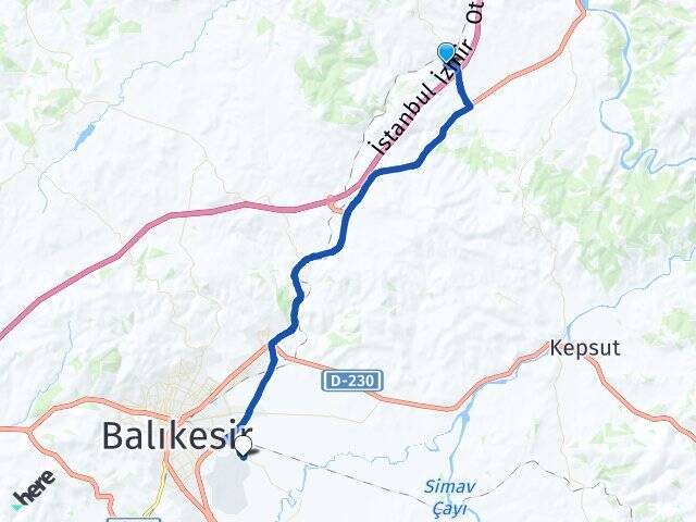 Ömerköy Balıkesir Merkez Havalimanı Arası Kaç Km - Yol Tarifi