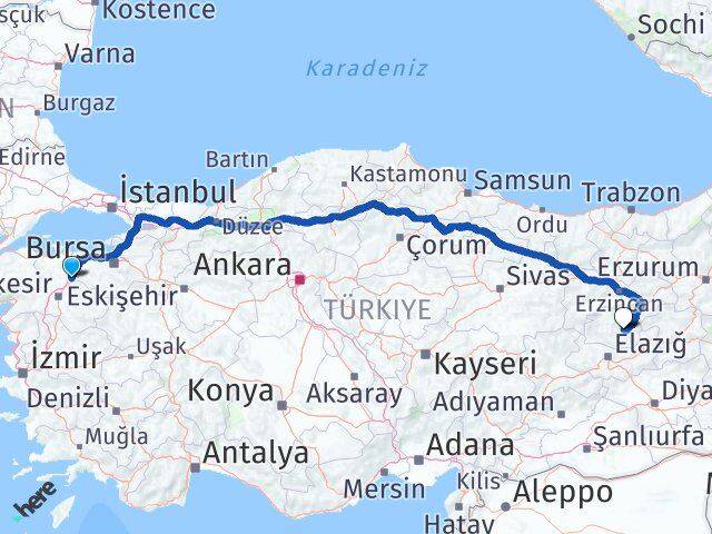 Balıkesir Susurluk Tunceli Arası Kaç Km - Yol Haritası