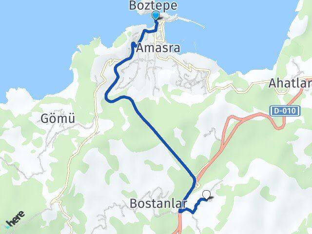 Bartın Amasra Topderesi Amasra Arası Kaç Km - Yol Haritası