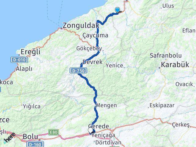 Esenyurt Yeniçağa Arası Kaç Km - Yol Tarifi