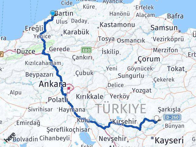 Bartın Felahiye Arası Kaç Km - Yol Tarifi