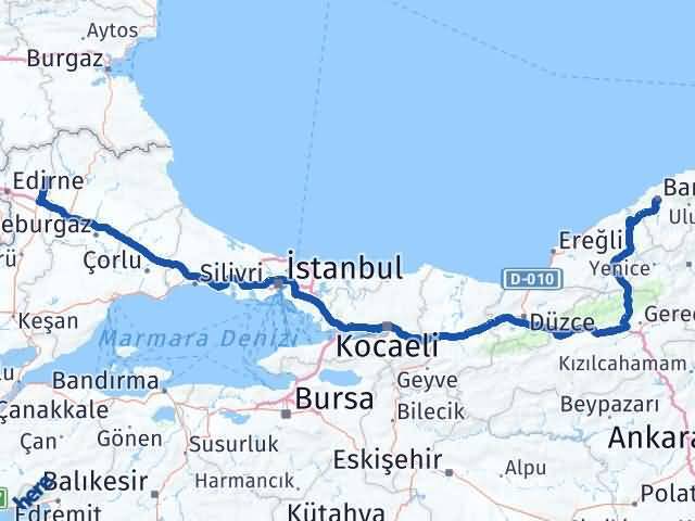 Bartın Süloğlu Arası Kaç Km - Yol Tarifi