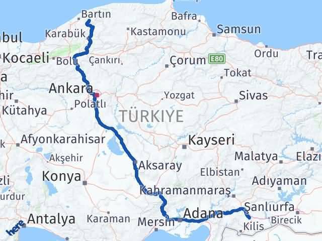 Ulus Gaziantep Arası Kaç Km - Yol Tarifi