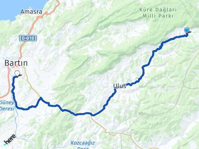 Köklü Bartın Üniversitesi Arası Kaç Km - Yol Tarifi