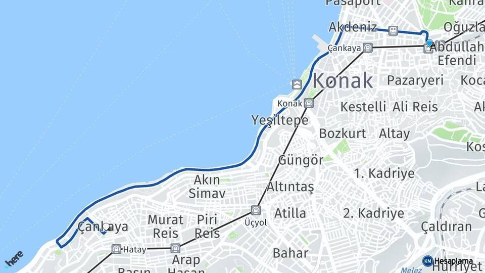 Basmane Tren Garı Çankaya Arası Kaç Km - Yol Tarifi