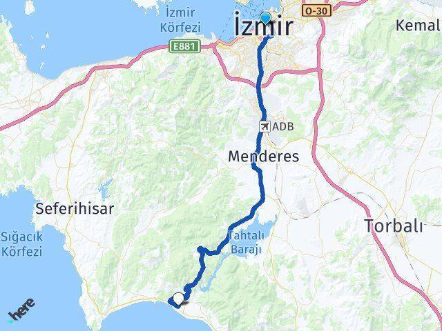 Basmane Tren Garı Gümüldür Atatürk Arası Kaç Km - Yol Tarifi
