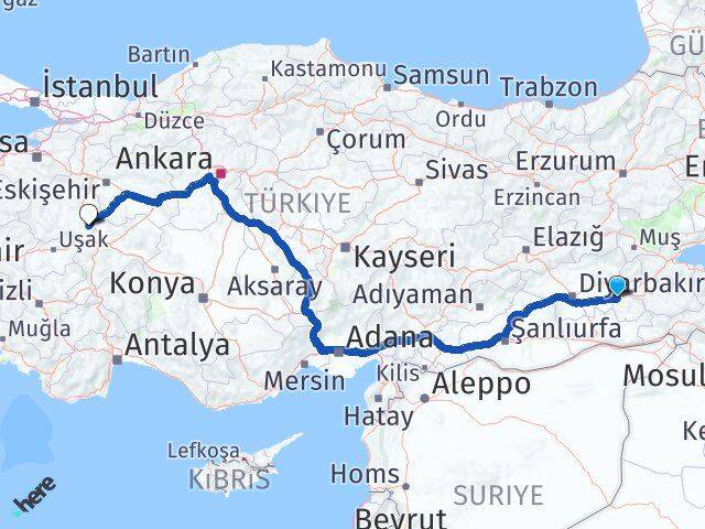 Batman Altıntaş Kütahya Arası Kaç Km - Yol Haritası