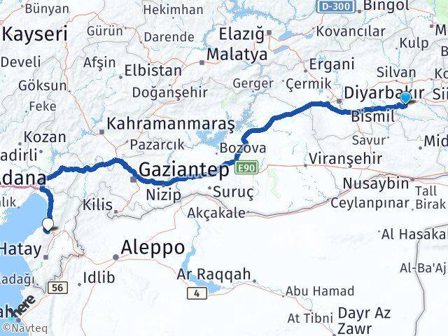 Batman Belen Hatay Arası Kaç Km - Yol Haritası