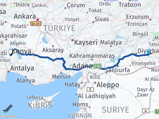 Batman Eğirdir Isparta Arası Kaç Km - Yol Haritası