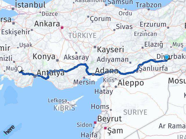 Batman Gölhisar Burdur Arası Kaç Km - Yol Haritası