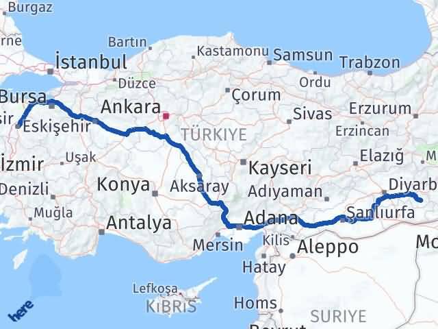 Batman Hasankeyf Balıkesir Arası Kaç Km - Yol Haritası