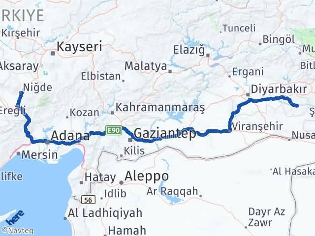 Batman Hasankeyf Niğde Arası Kaç Km - Yol Haritası
