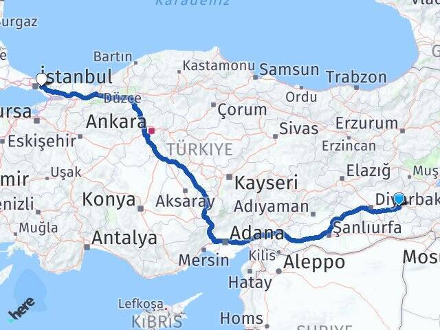 Batman Havalimanı Hamidiye Arası Kaç Km - Yol Tarifi