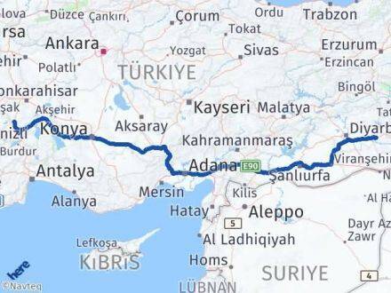 Batman Kızılören Afyonkarahisar Arası Kaç Km - Yol Haritası