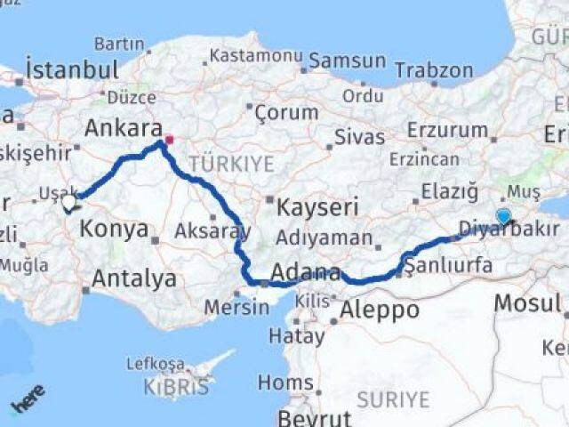 Batman Kozluk Afyonkarahisar Arası Kaç Km - Yol Haritası