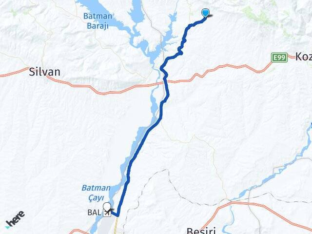 Yanıkkaya Batman Havalimanı Arası Kaç Km - Yol Tarifi
