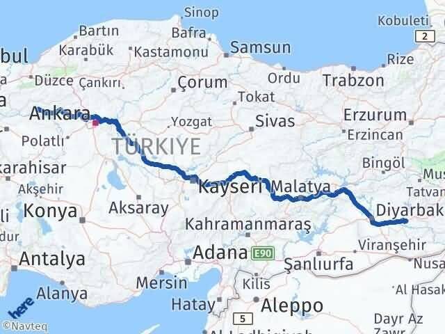 Batman Nallıhan Ankara Arası Kaç Km - Yol Haritası