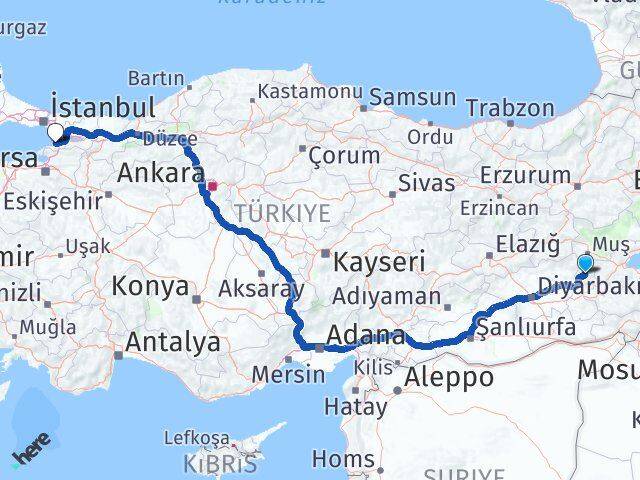 Batman Sason Yalova Arası Kaç Km - Yol Haritası