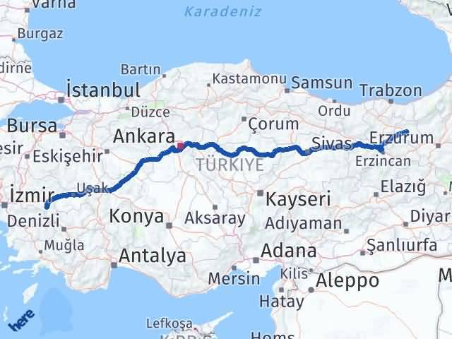 Bayburt Alaşehir Manisa Arası Kaç Km - Yol Haritası