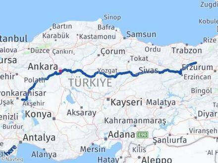 Bayburt Çobanlar Afyonkarahisar Arası Kaç Km - Yol Haritası