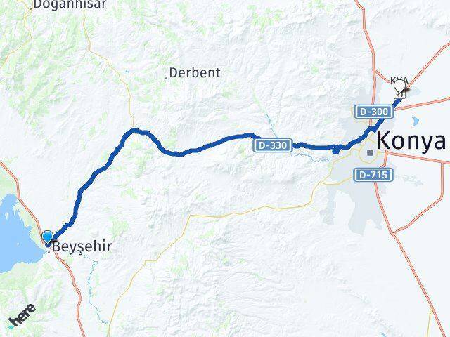 Beyşehir Otogarı Konya Havalimanı Arası Kaç Km - Yol Tarifi