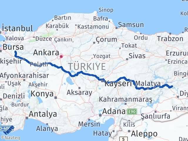Bilecik Alacakaya Elazığ Arası Kaç Km - Yol Haritası