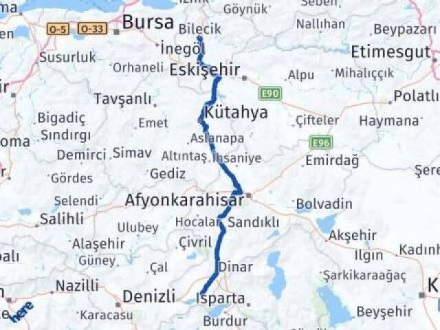 Bilecik Başmakçı Afyonkarahisar Arası Kaç Km - Yol Haritası