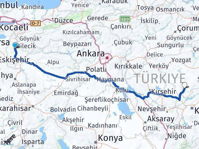 Bilecik Boğazlıyan Arası Kaç Km - Yol Tarifi