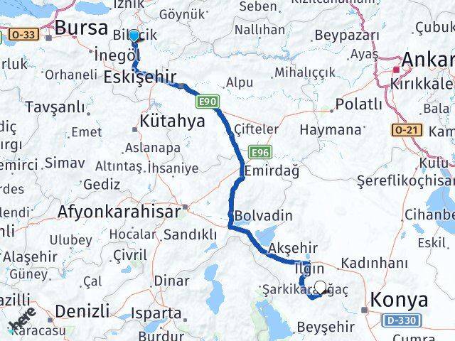 Bilecik Derbent Arası Kaç Km - Yol Tarifi