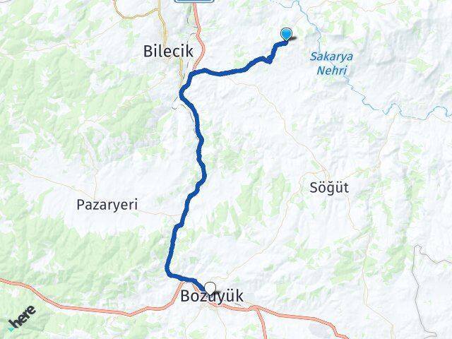 Deresakarı Bozüyük Arası Kaç Km - Yol Tarifi