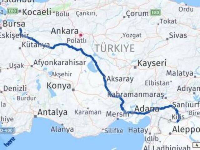 Bilecik Elbeyli Kilis Arası Kaç Km - Yol Haritası