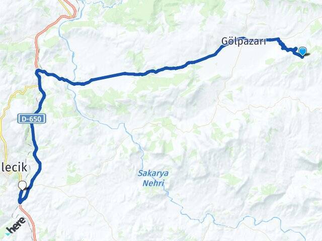Dokuz Bilecik Tren Garı Arası Kaç Km - Yol Tarifi