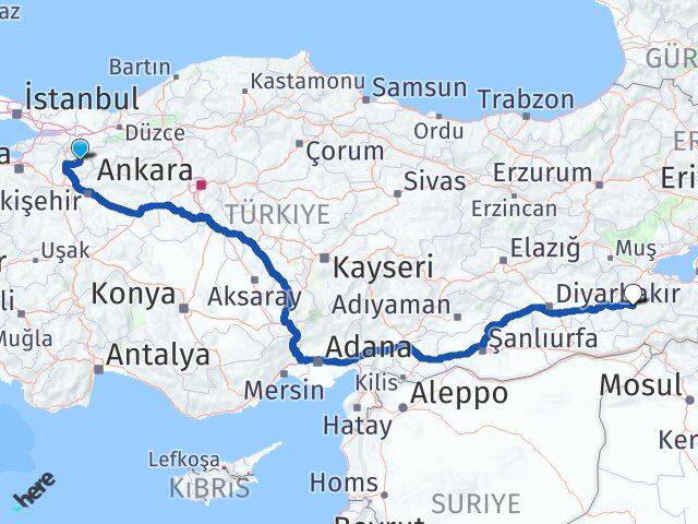 Bilecik Gölpazarı Siirt Arası Kaç Km - Yol Haritası
