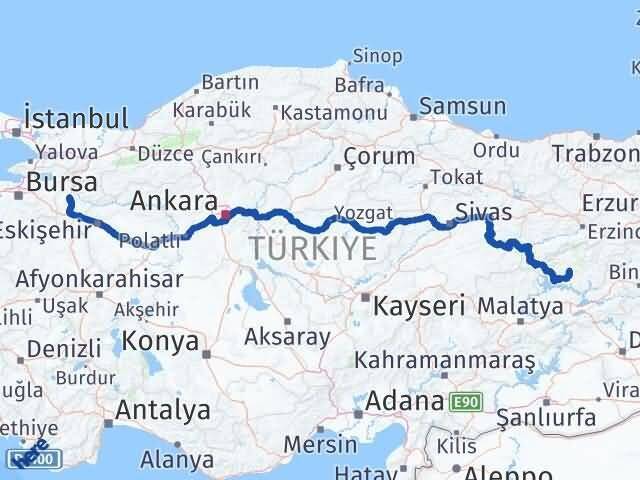 Bilecik Hozat Tunceli Arası Kaç Km - Yol Haritası