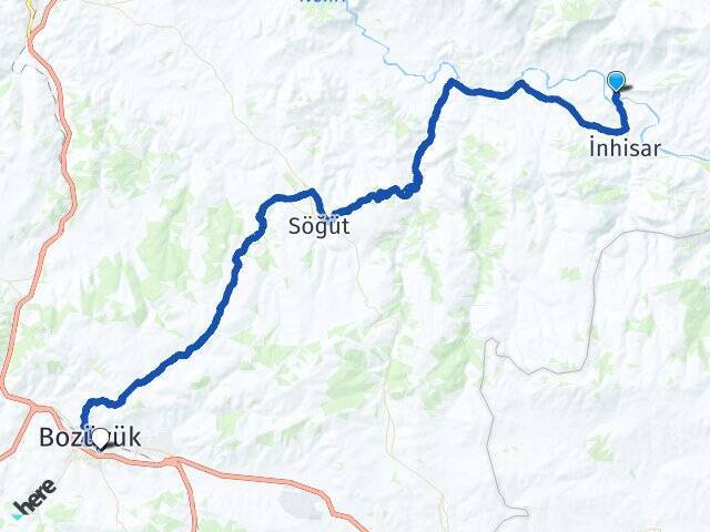 Akkum Bozüyük Otobüs Terminali Arası Kaç Km - Yol Tarifi